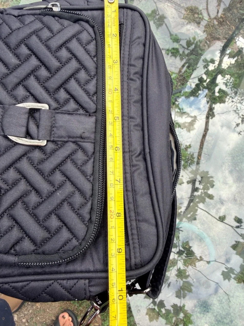 Lug Quilted Crossbody Bag Black‎ Travel Organizer Lightweight Carousel